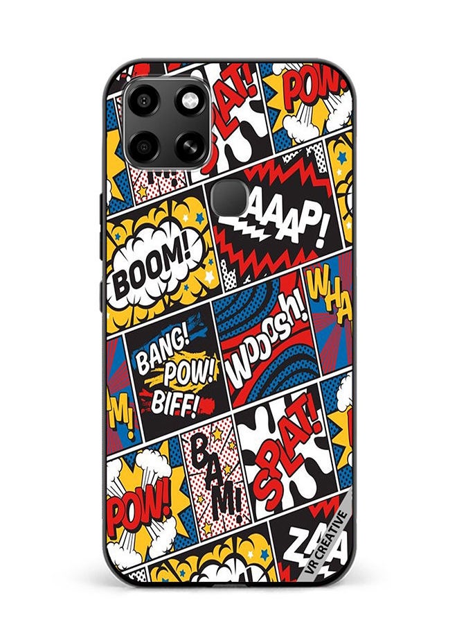 VR CREATIVE - Protective Case Cover For Infinix Smart 6 Pop Art Design Multicolour - Image 1