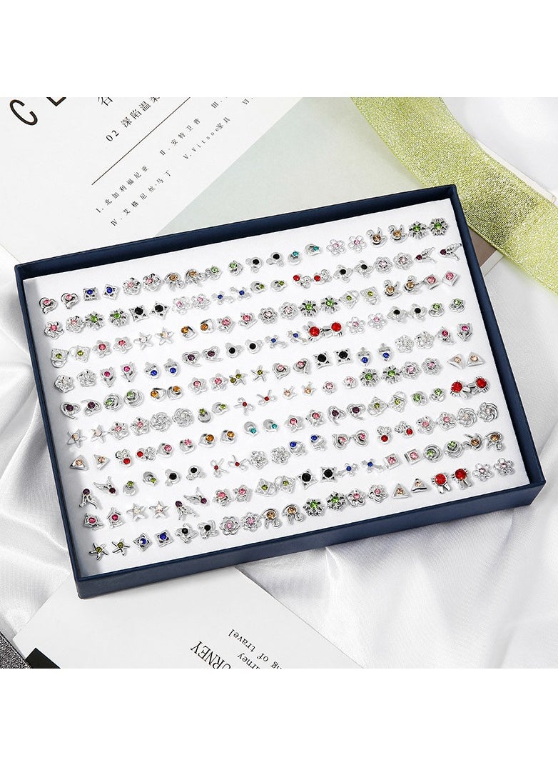 KUYING - 100 Pairs Of Boxed Earrings - Image 1
