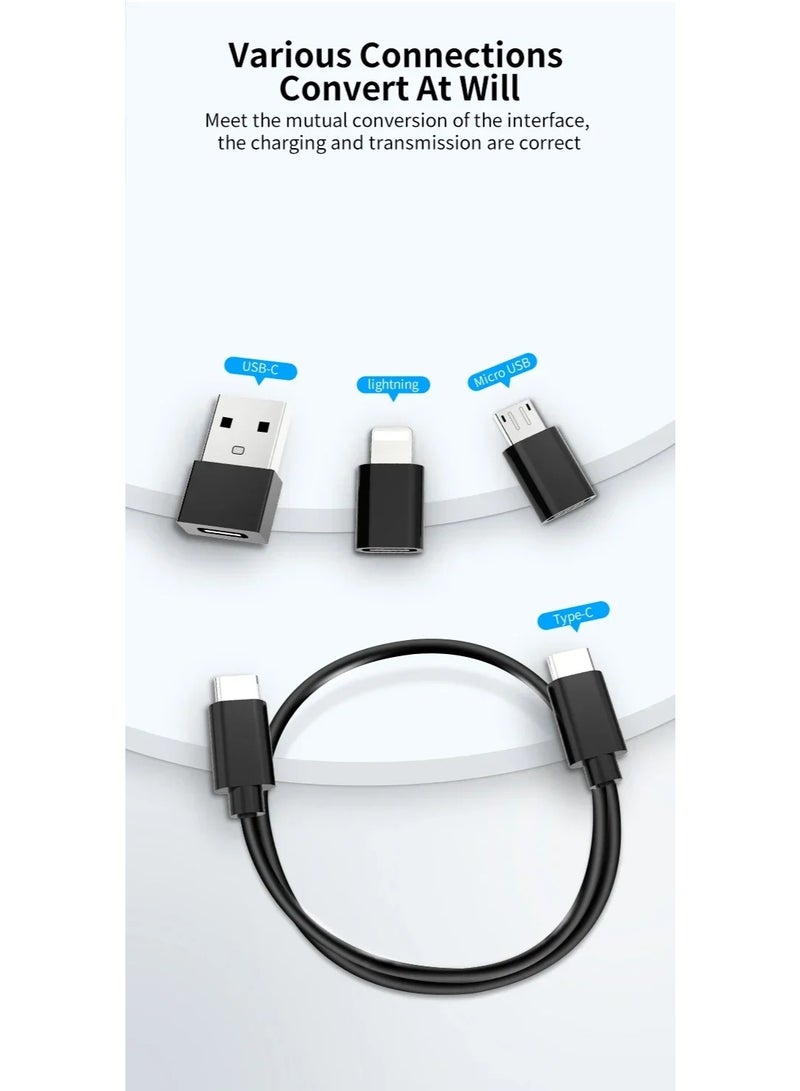 9-in-1 Fast Wireless Charger Stand with Multi-pin Cable Adapter, SIM Card Slot and Storage Box for Apple and Samsung Charging - Image 5