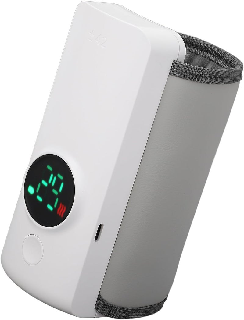 LICAEVEY Portable Bottle Warmer for Travel, Rechargeable Baby Bottle Warmer Wireless Portable Infant Milk Warmer, 6000mAh Battery Powered, Temperature Digital Display - Image 1