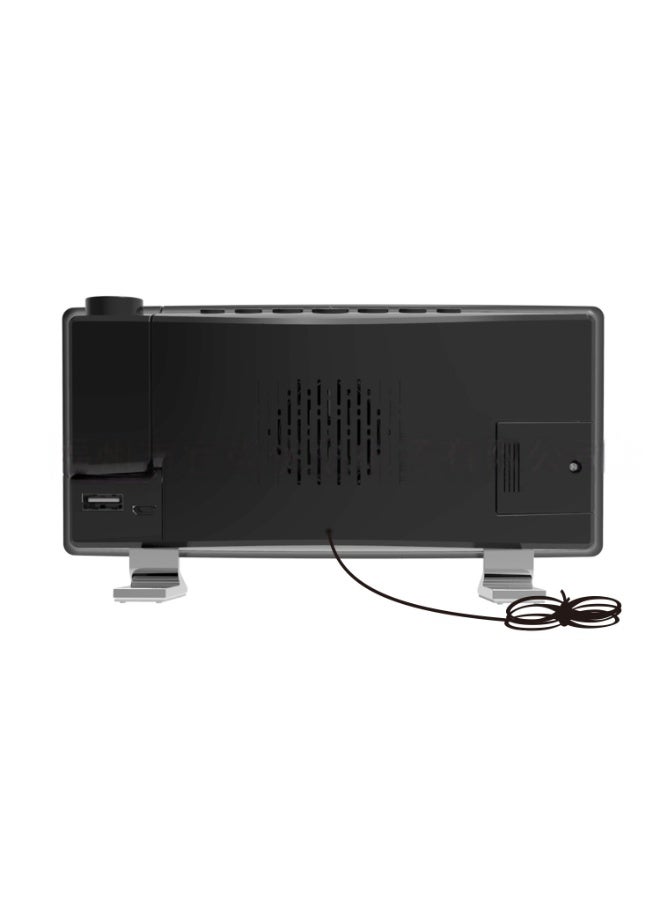 SKT Shiketro Curved Screen Digital Projection Alarm Clock with LED Display - Image 4