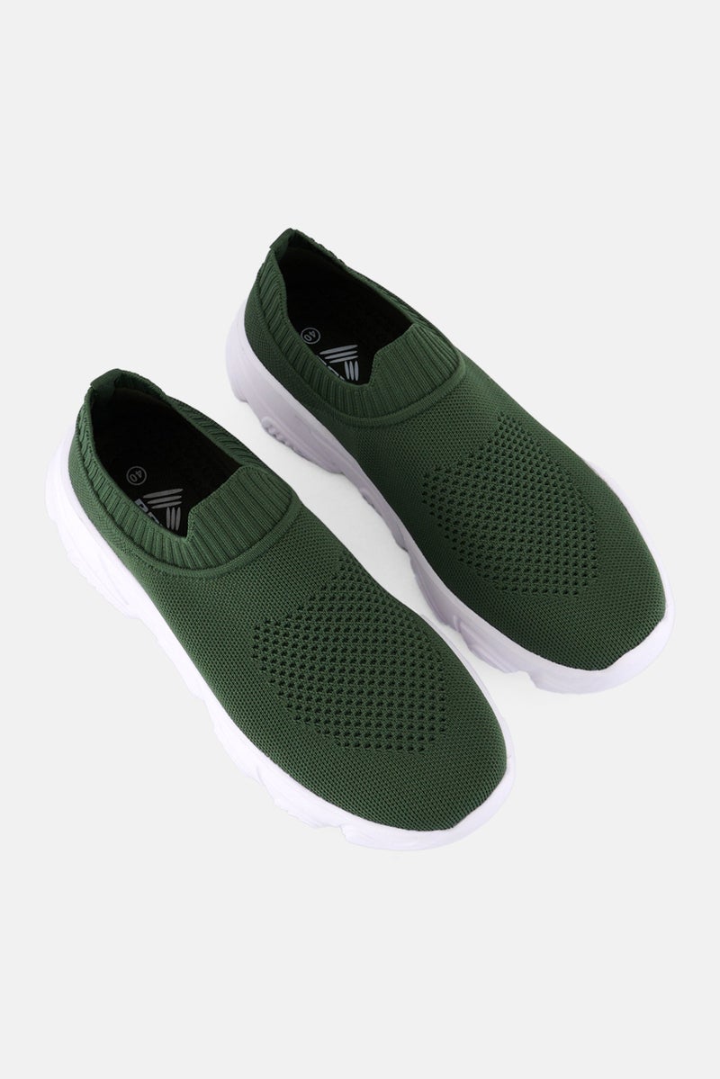 RBX Men Slip On Outdoor Shoes, Olive Green  - Image 4
