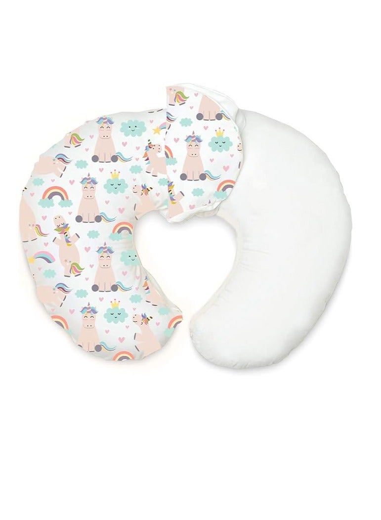 Feeding Pillow Removable Cover, Cotton Nursing Pillow And Positioner, Breastfeeding, Bottle Feeding, Baby Support - Wild Animals Pattern  - Image 1