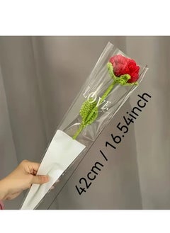 Toko 6-Pack Handcrafted Crocheted Roses | Realistic Fabric Flowers | Ideal for Valentine’s, Mother’s Day, Easter & Spring Decor  - Image 2