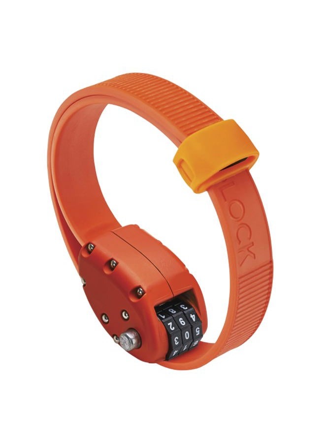 OTTOLOCK Steel & Kevlar Combination Bike Lock | Lightweight, Compact, Durable Design | Ideal for Serious Road Cyclists (OTTO Orange, 18 inch) - Image 1