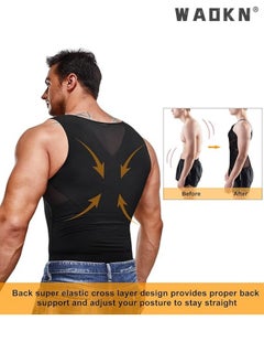 Chest Compression Vest Men Body Shaper Sleeveless Posture Corrector Slimming Waist Control Tummy Trimmer Mesh Tops Compression Shirt for Men Slimming Undershirt Body Shaper Tank top Shapewear Vest - pzsku/Z32D514BCD42CB70959E0Z/45/_/1702817851/a4d8463b-bd07-4668-a7ce-23a593c5fd22