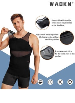 Chest Compression Vest Men Body Shaper Sleeveless Posture Corrector Slimming Waist Control Tummy Trimmer Mesh Tops Compression Shirt for Men Slimming Undershirt Body Shaper Tank top Shapewear Vest - pzsku/Z32D514BCD42CB70959E0Z/45/_/1721032262/ae9f46a4-4c3b-4da8-915f-6bd7afbdc728