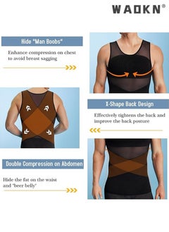 Chest Compression Vest Men Body Shaper Sleeveless Posture Corrector Slimming Waist Control Tummy Trimmer Mesh Tops Compression Shirt for Men Slimming Undershirt Body Shaper Tank top Shapewear Vest - pzsku/Z32D514BCD42CB70959E0Z/45/_/1721032343/6610d8b6-cdbe-492e-afff-6f374f98acf7