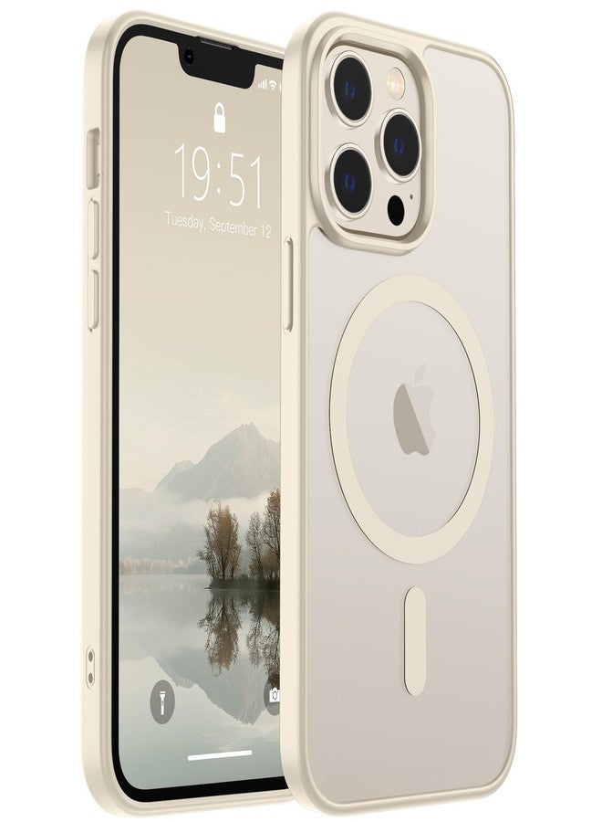 SUPFINE Phone Case for iPhone 12 Pro Max Antique White | Magnetic, Compatible with MagSafe, 10 FT Military Grade Drop Protection, Slim, Translucent, Matte, Shockproof, Anti-Fingerprint - Image 1
