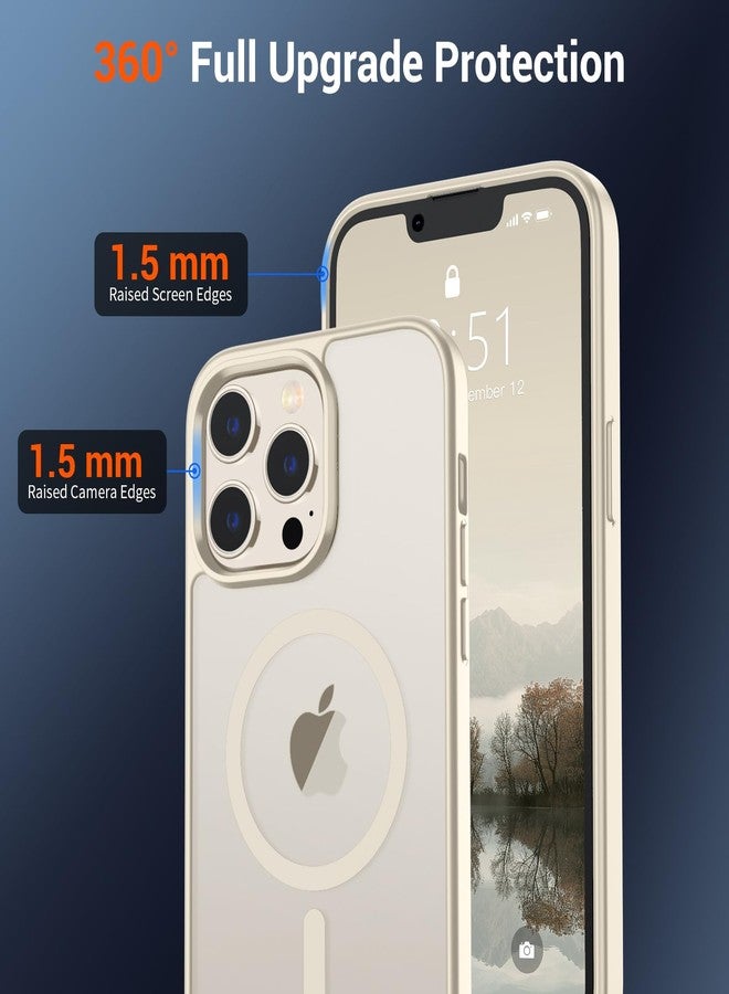 SUPFINE Phone Case for iPhone 12 Pro Max Antique White | Magnetic, Compatible with MagSafe, 10 FT Military Grade Drop Protection, Slim, Translucent, Matte, Shockproof, Anti-Fingerprint - Image 4