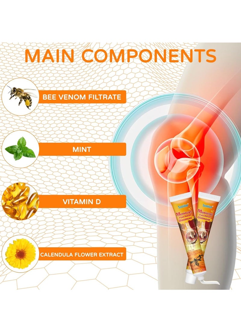 Sumifun Bee venom professional treatment gel, bee venom gel, pain relief cream, relieves discomfort symptoms such as bones and joints - Image 3