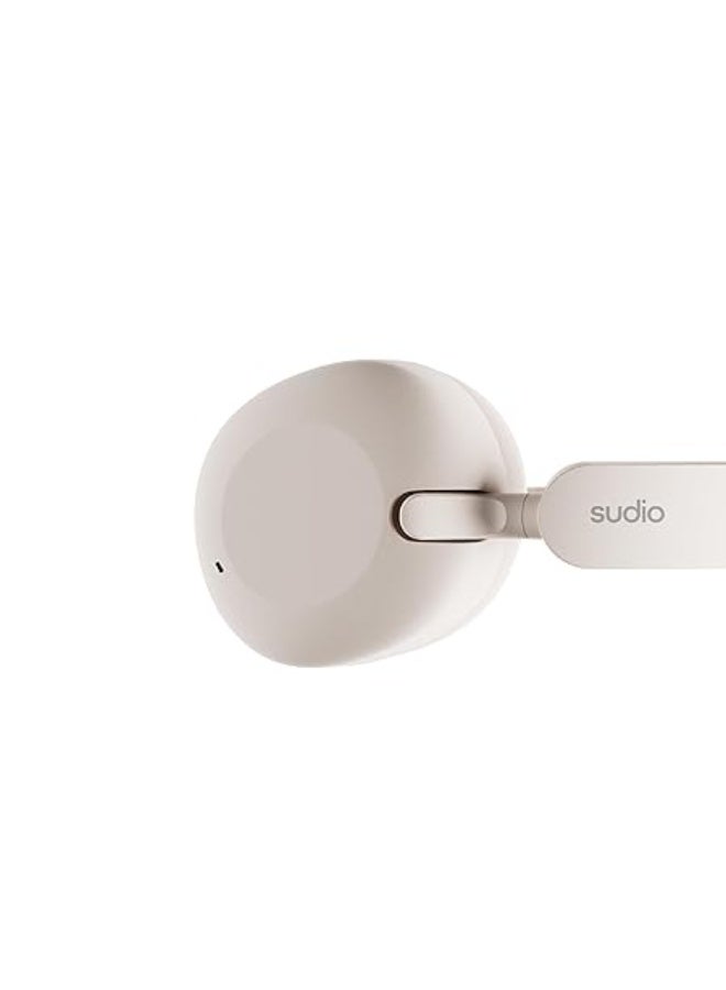 Sudio K2 Wireless Bluetooth Over Ear Headphones, Noise Cancelling, USB-C, 60h Playtime, White - Image 3