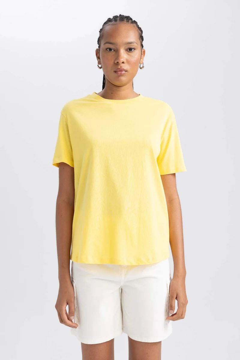 Defacto  Regular Fit Short Sleeve T-Shirt for Men | Best Price UAE