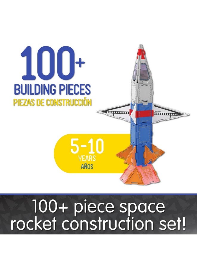 THE LEARNING JOURNEY The Learning Journey Techno Tiles - Space Rocket - Construction Project with 100+ Building Pieces - STEM Projects for Kids Ages 5-10 - Engineering Activity for Girls & Boys  - Image 2