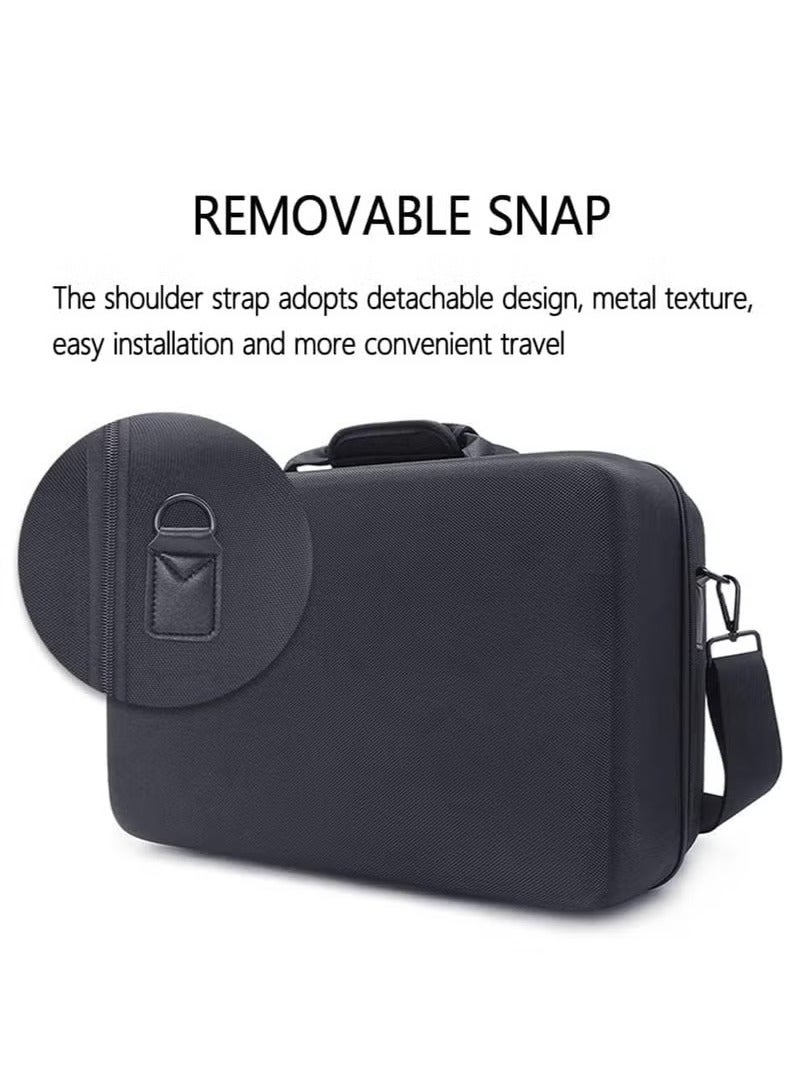 شو وو حقيبة حمل PS5، حقيبة تخزين للألعاب PS5، حقيبة سفر متوافقة مع جهاز PlayStation 5 (النسخة القرصية)، محمولة، مع إمكانية تعليقها عبر الجسم أو على حقيبة السفر، متينة، مقاومة للماء، سعة كبيرة - باللون الأسود. - Image 3