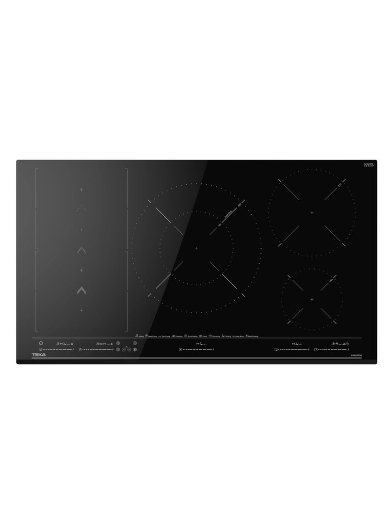 Teka IZS 97630 MST 90 cm induction Flex hob with SlideCooking function and 5 cooking zones -Made in Europe 112500034 Black - Image 1