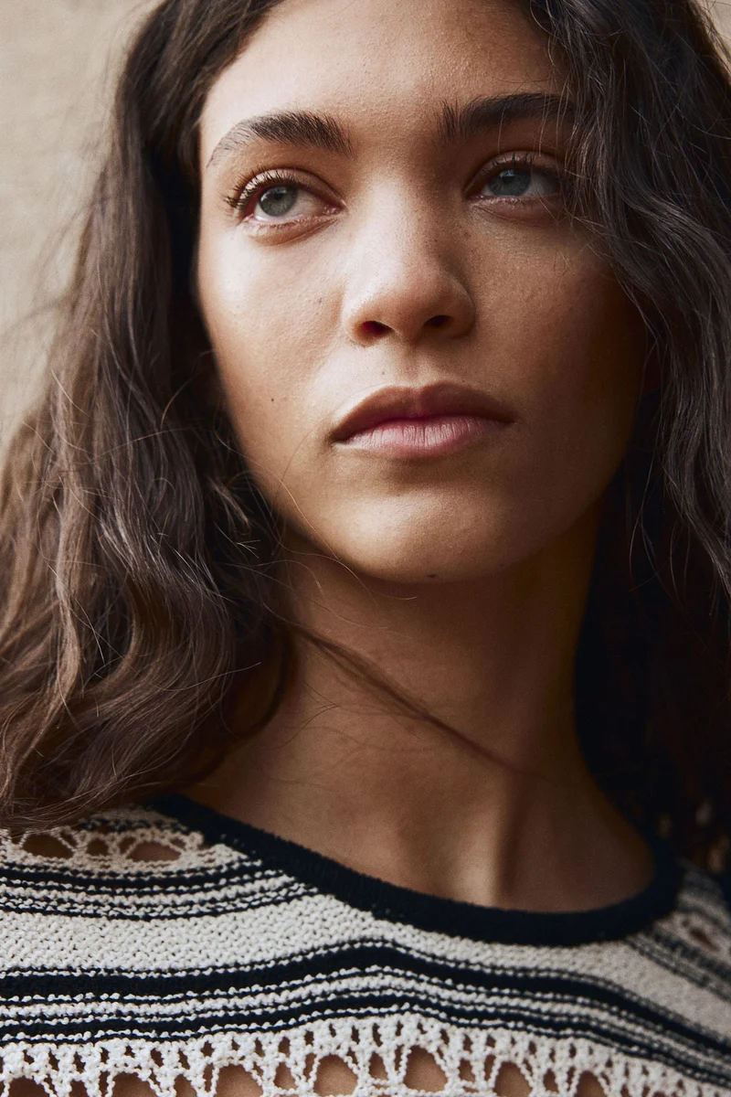 H&M Purl-knit bouclé dress