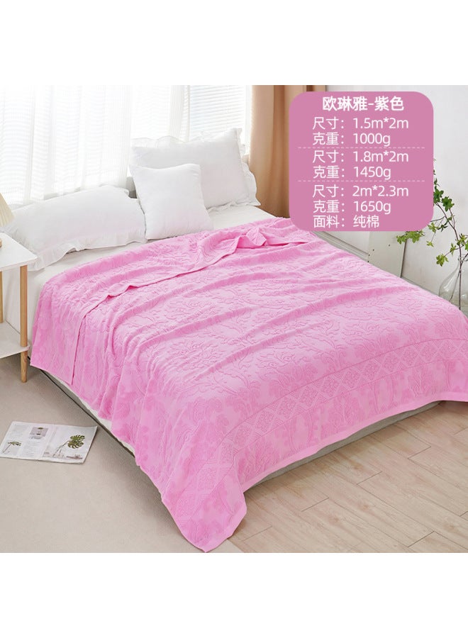 Towel Blanket Pure Cotton Gauze Throw Blanket Gauze Towel Blanket Air Conditioning Towel Blanket 100% Pure Cotton Summer Cooling Blanket