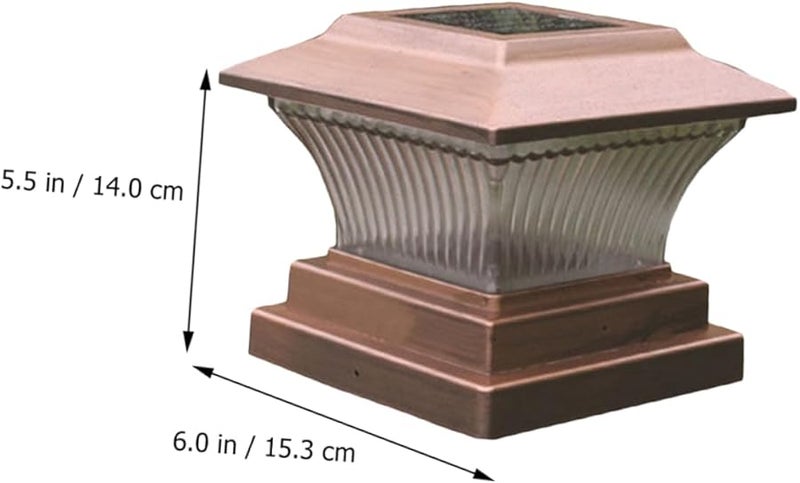 مصباح عمودي شمسي خارجي للحدائق، إضاءة زخرفية بتوهج دافئ، لا يتطلب توصيلات كهربائية - Image 5