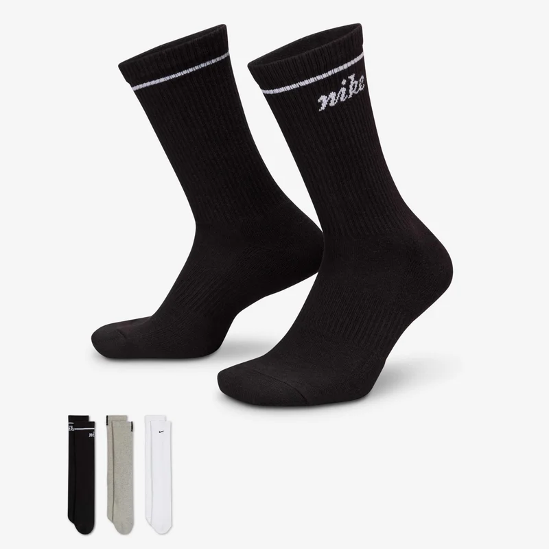 Nike Everyday Plus Cushioned Crew Socks (3 Pairs)