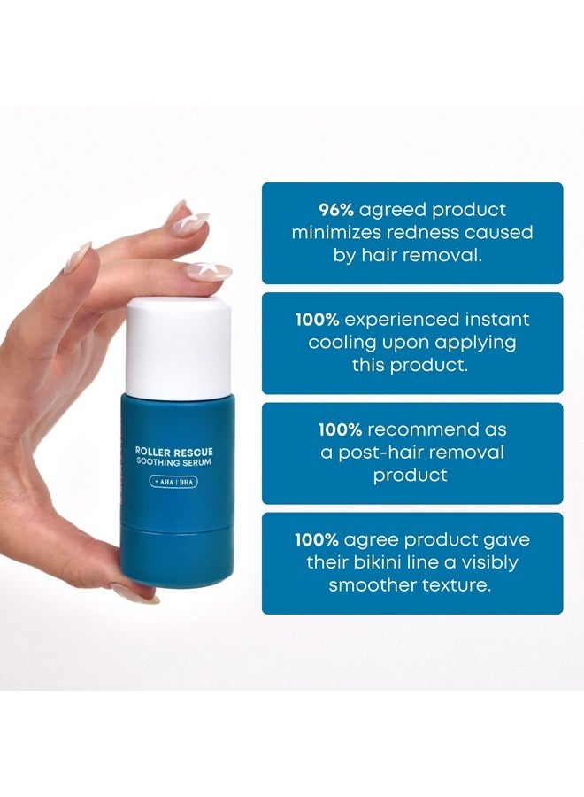 Bushbalm Ingrown Hair Roller Rescue And Nude Oil Bundleincludes Aha & Bhaexfoliating Soothing Cooling For Intimate Areas Underarmshelps With Razor Bumps And Ingrown Hairs Blue (Bundle) - Image 4
