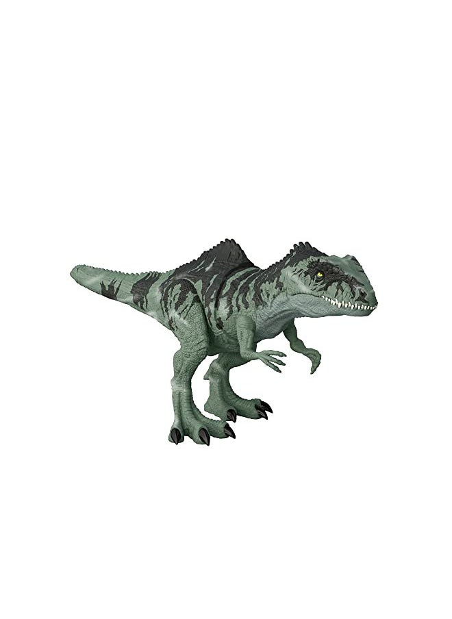 JURASSIC WORLD Mattel Jurassic World Dominion Strike N Roar Giganotosaurus Dinosaur Action Figure Toy with Striking Motion and Sounds  - Image 1