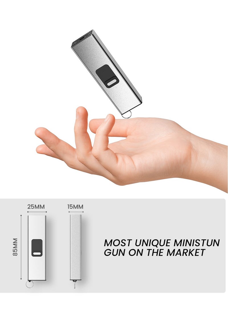 Outdoor LED Keychain flashlight (Silver) - Image 3