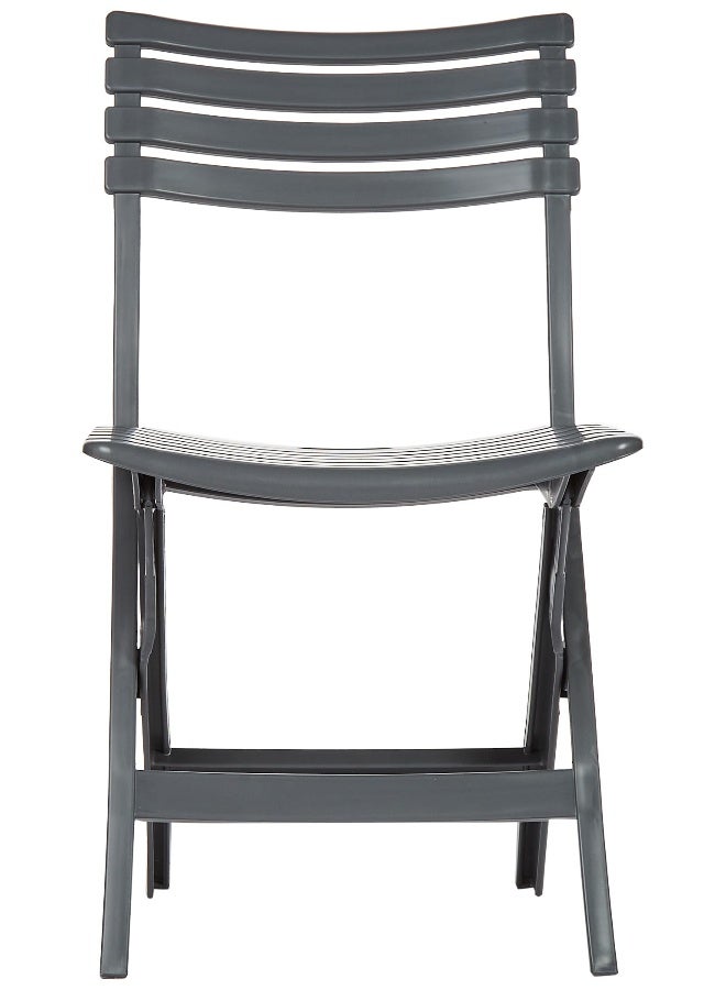 Cosmoplast طقم من 2 كراسي تخييم قابلة للطي لون رمادي داكن - Image 3