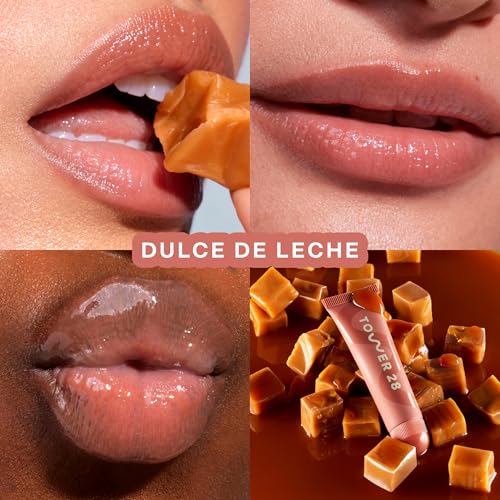 Tower 28 LipSoftie Hydrating Tinted Lip Treatment Balm, Moisturizing Lip Mask for Chapped Lips - Dulce de Leche Flavor, Sheer Nude Gloss - Image 2