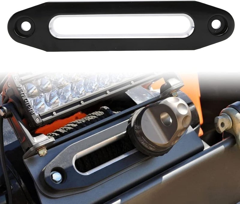 woobles Hawse Style Winch Fairlead, Car Hawse Winches Fairlead 10in/25.4cm Load 8000 to 15000 Pounds Black Replacement Automobile Components, Black - Image 2