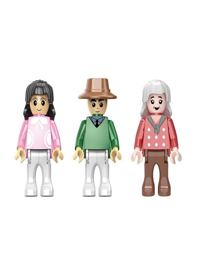 KERBRO Modern Country Garden Bungalow Building Block Set, Mini Brick House Construction Toy for Children & Adults, DIY Garden Villa Blocks, Creative Play (Multicolor) - Image 4