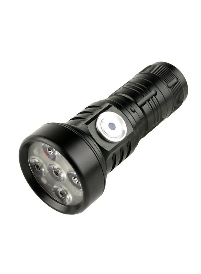 G40 Mini Strong Light 5LED Lamp Portable Flashlight Sst40 Rechargeable Integrated Warehouse 18350 Fixed Focus-Product Specifications:SST40 Flashlight Orange Cup Version  18350 Short  - Image 4