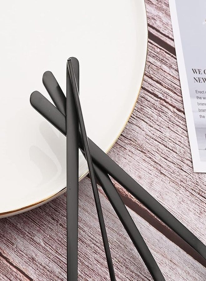 MIXEN Stainless Steel Flatware Set Kitchen Utensil Set Service for 4 Tableware Cutlery Set Dishwasher Safe, Knives/Forks/Spoons Included, Cutlery Set Suitable for Family (Black) - Image 5