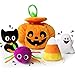 Bunny Chorus My First Halloween Pumpkin Toys Playset 5ct Halloween Stuffed Pumpkin Plush Cat Spider Ghost Candy Corn for Baby Girls Boys for Babies - Image 2