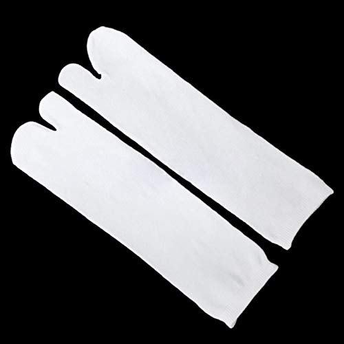 SUNTRADE 3 Pairs Japan Tabi Socks, Split 2 Toe Sandals Ninja Slipper Japanese Kimono White - Image 4