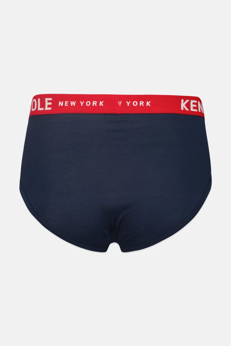 Kenneth Cole Men 2 Packs Brand Logo Brief Set, Multicolor - Image 2