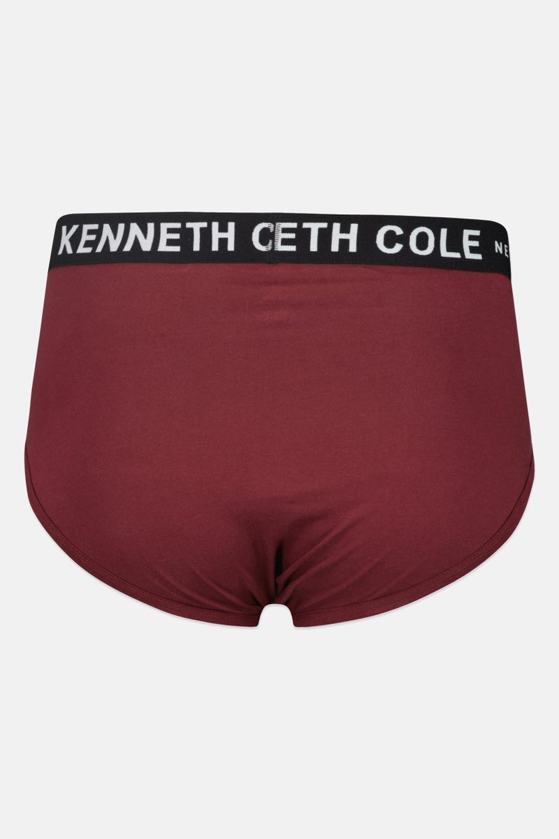 Kenneth Cole Men 2 Packs Brand Logo Brief Set, Multicolor - Image 5