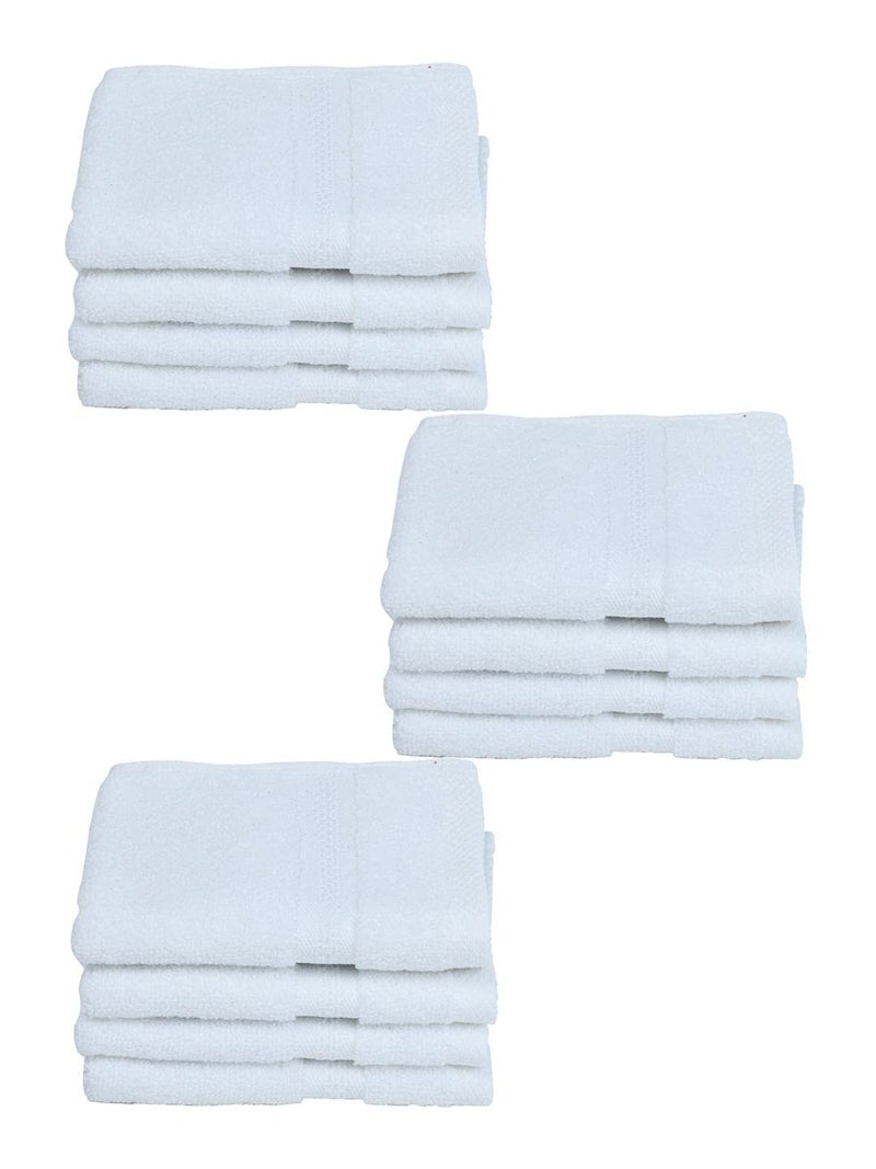 BIANCA Ultra Soft Zero Twist 100% Cotton Towel-12pc Face Towel (Paradiso) | Super Absorbent, Fluffy | AeroCore Organic Technology - for Men, Women, Gym, Kitchen Solid-Multi - Image 2