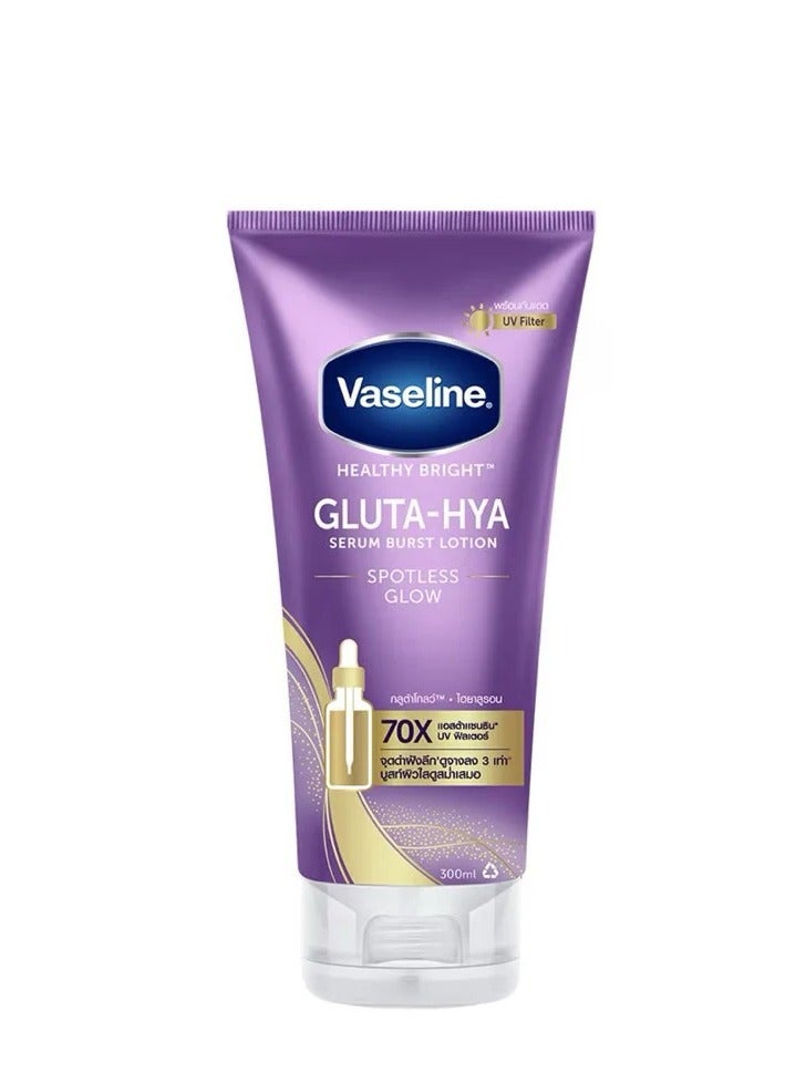 Vaseline Gluta-Hya Serum Burst Lotion Spotless Glow 300ML 2 Pcs - Image 2