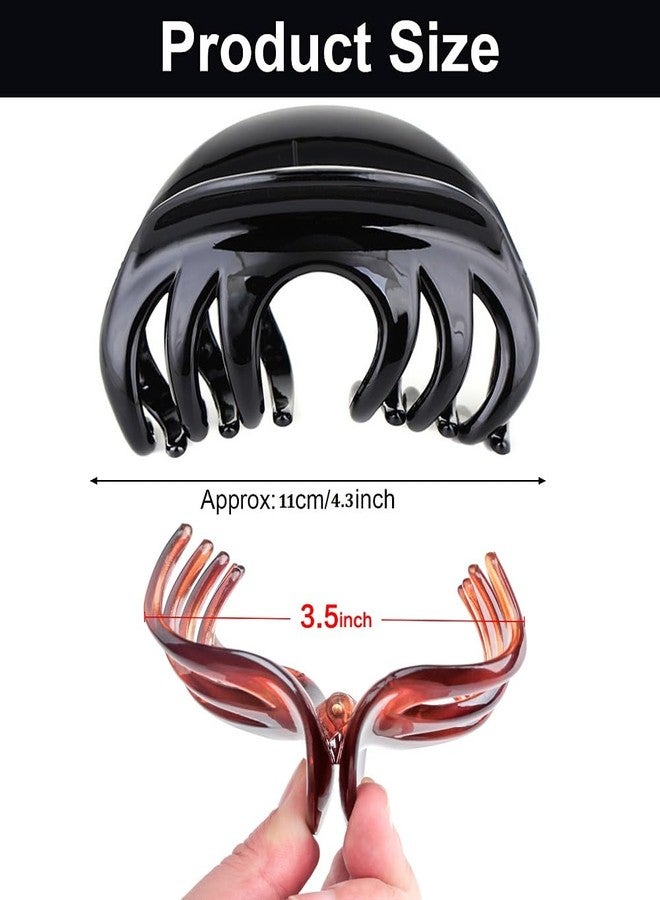 DSADKI Large Size Hair Claw Clips For Thick Hair, Premium Clips Strong Holding Power Claw 4.3Inch Delicate Hair Grip for Women and Girls(Type B) - Image 5