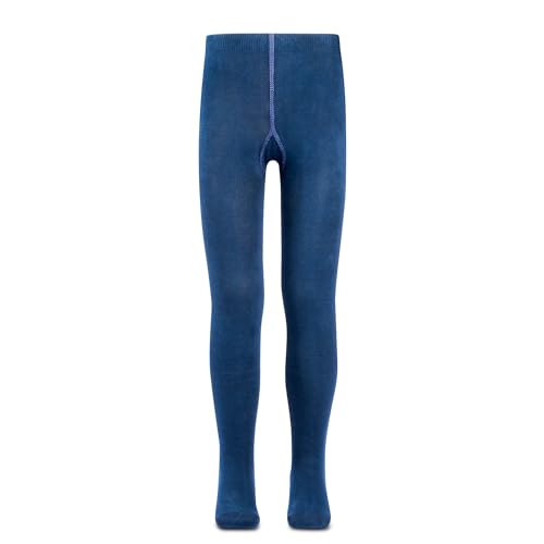 Supersox Tights for Girls, Made with Breathable, Anti Odour & Moisture Absorbent Combed Cotton, Ideal for Ballet/Dancing/Everyday Activity (Blue, Pack of 1) (IN, Age, 8 Years, 10 Years, Navy Blue) - Image 1