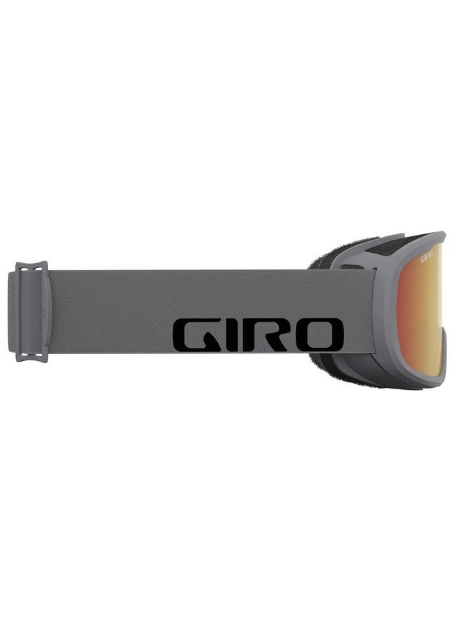 GIRO نظارات تزلج روام نظارات تزلج للرجال والنساء والشباب بحزام رمادي مع عدسات كهرماني وأحمر؛ أصفر - Image 5