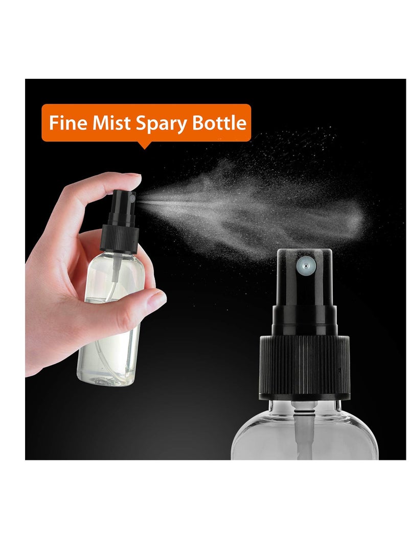 SYOSI Spray Bottles, Fine Mist Mini Clear Spray Bottles with Pump Spray Cap - for Essential Oils, Cosmetic Liquid, Travel, Perfumes - Refillable & Reusable Empty Plastic Bottles Travel Bottle 30 Pack 2 oz - Image 4