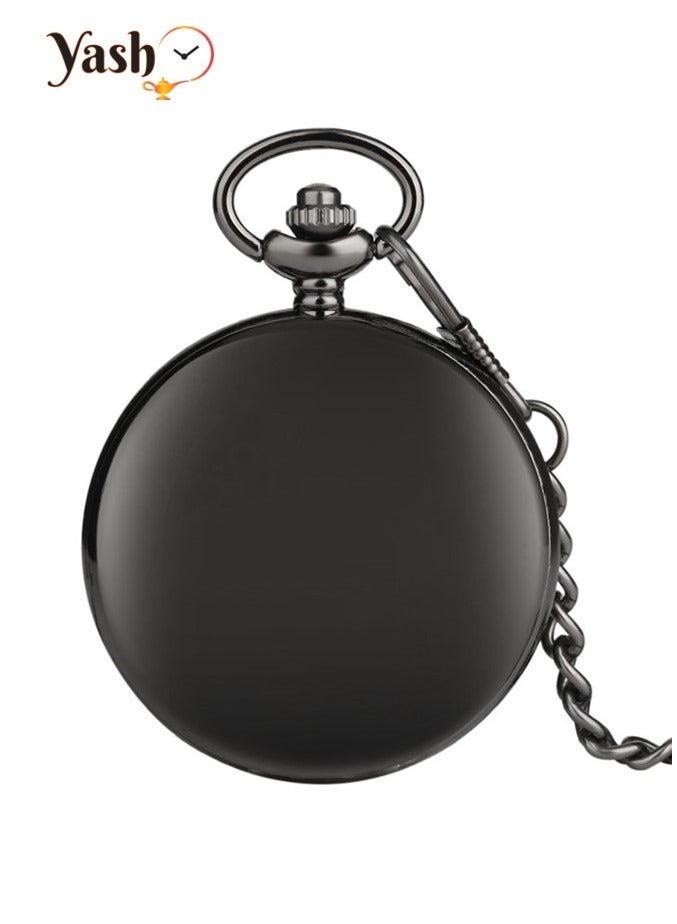 ياش ياش ريترو ستايل أنا أحبك ساعة جيب كوارتز للزوج والزوجة أمي أبي ابن ابنة المعلم مع سلسلة وتغليف ياش  - Image 4