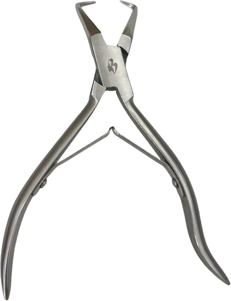 Miracle MIRACLE Hair Extension Pliers  Stainless Steel Hair Extensions Micro beads Remover  Opener Tool 55 Inch Curved