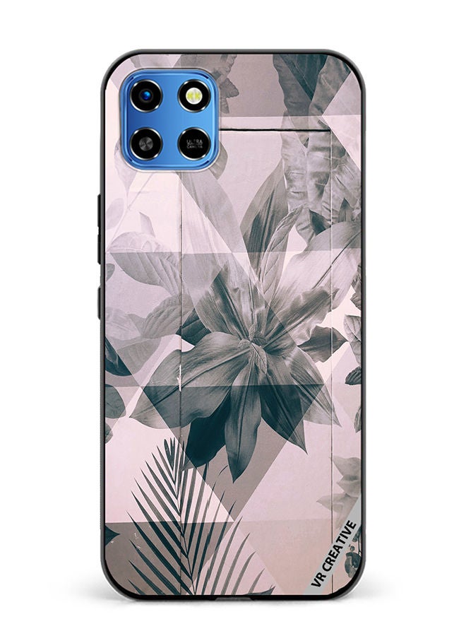 VR CREATIVE Protective Case Cover For Infinix Smart 6 HD Symmetric Flore Design Multicolour - Image 1