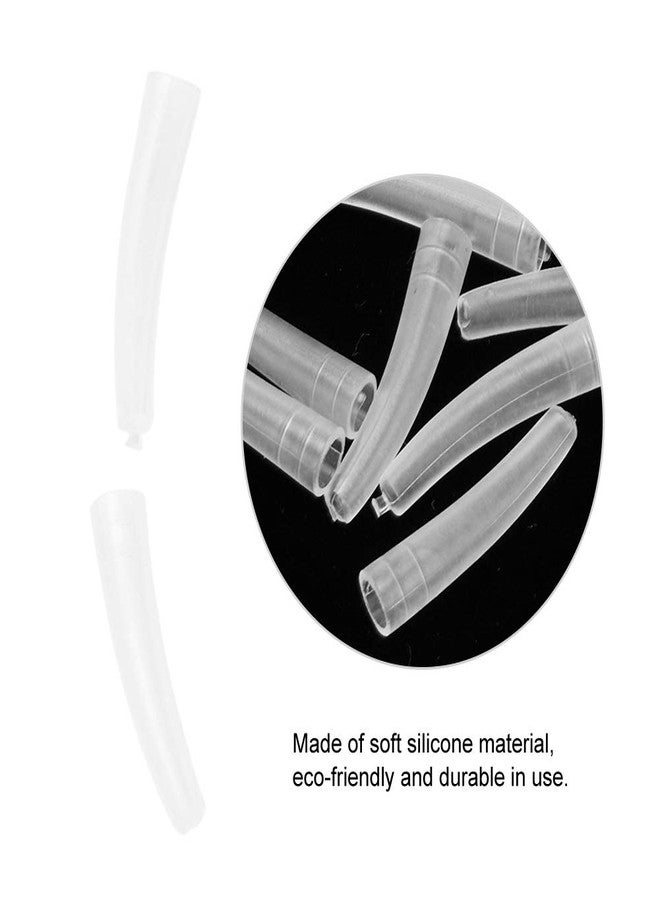 Qiterr 10Pcs Tweezers Cover, Grafting Eyelashes Tips Covers, Transparent Plastic Elbow Tweezers AntiDust NonSlip Eyelashes Grafting Tool - Image 5