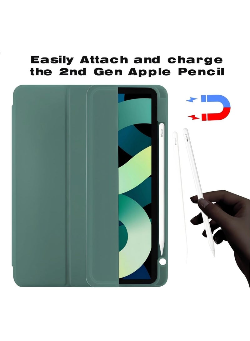LEDIN Case for iPad Air 5 2022 Case, iPad Air 4 Case with Pencil Holder, Smart Stand Cover Case for 10.9 Inch iPad Air 5th/4th Generation [2nd Gen Apple Pencil Charging with Auto Wake/Sleep] - Image 2
