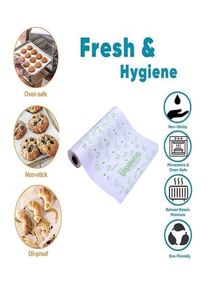 HOMEFRESH لفة ورق تغليف زبدة الطعام من هوم فريش، ٥٠٠ غرام - ورق ممتاز غير لاصق للخبز والطبخ وتخزين الطعام - Image 2