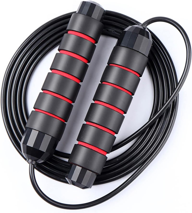Redify Jump Rope,Jump Ropes for Fitness for Women Men and Kids,Speed Jumping Rope for Workout with Ball Bearings,Adjustable Skipping Rope for Exercise&Slim Body at Home School Gym - Image 1